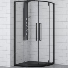 Душевой уголок RGW Stilvoll SV-53-B 80х80 06325388-14 профиль Черный стекло прозрачное