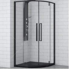 Душевой уголок RGW Stilvoll SV-53-B 80х80 06325388-14 профиль Черный стекло прозрачное