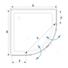 Душевой уголок RGW Stilvoll SV-53-B 80х80 06325388-14 профиль Черный стекло прозрачное