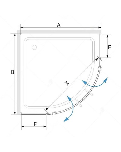 Душевой уголок RGW Stilvoll SV-53-B 80х80 06325388-14 профиль Черный стекло прозрачное