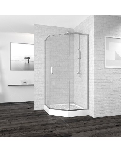 Душевой уголок RGW Passage PA-86 100х100 38088600-11 профиль Хром стекло прозрачное