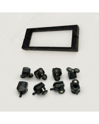 Душевой уголок RGW Classic CL-54-B 100х100 32095400-14 профиль Черный стекло прозрачное