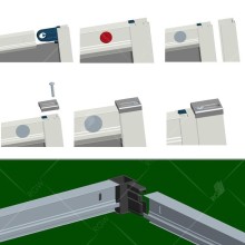 Душевой уголок RGW Classic CL-54-B 80х80 32095488-14 профиль Черный стекло прозрачное