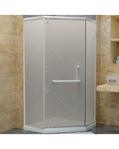 Душевой уголок RGW Hotel HO-084-W 90х90 350608499-25 профиль Белый стекло матовое-сатинат