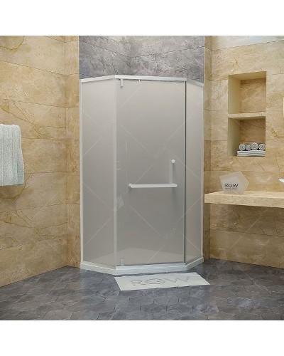 Душевой уголок RGW Hotel HO-084-W 90х90 350608499-25 профиль Белый стекло матовое-сатинат