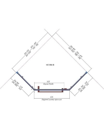 Душевой уголок RGW Hotel HO-084-W 90х90 350608499-25 профиль Белый стекло матовое-сатинат