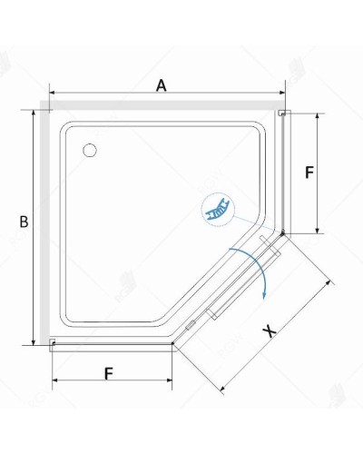 Душевой уголок RGW Hotel HO-084-W 90х90 350608499-25 профиль Белый стекло матовое-сатинат