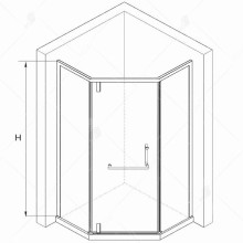 Душевой уголок RGW Hotel HO-084-W 90х90 350608499-25 профиль Белый стекло матовое-сатинат