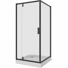 Душевой уголок Niagara Nova NG-6802-08 BLACK 100х100 профиль Черный стекло прозрачное