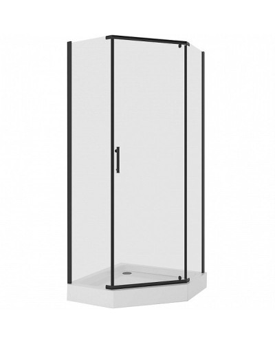 Душевой уголок Niagara Nova NG-6805-08 BLACK 90х90 профиль Черный стекло прозрачное