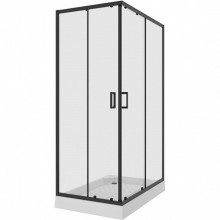 Душевой уголок Niagara Nova NG-6810-08 BLACK 120х80 профиль Черный стекло прозрачное