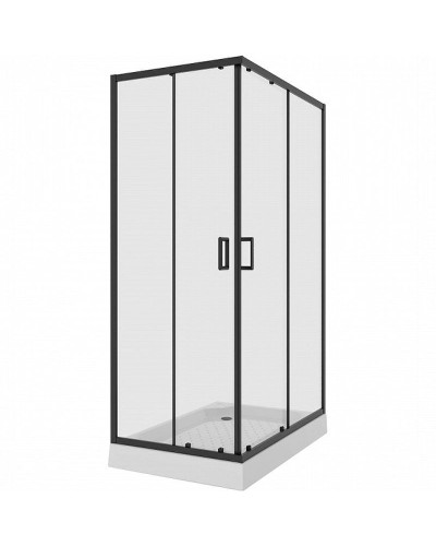 Душевой уголок Niagara Nova NG-6811-08 BLACK 120х90 профиль Черный стекло прозрачное