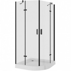 Душевой уголок Niagara Nova NG-6815-08 BLACK 90х90 профиль Черный стекло прозрачное