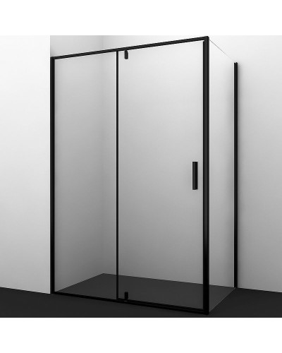 Душевой уголок WasserKRAFT Elbe 100x90 74P22 профиль Черный матовый стекло прозрачное