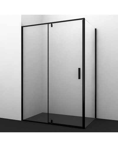 Душевой уголок WasserKRAFT Elbe 100x90 74P22 профиль Черный матовый стекло прозрачное