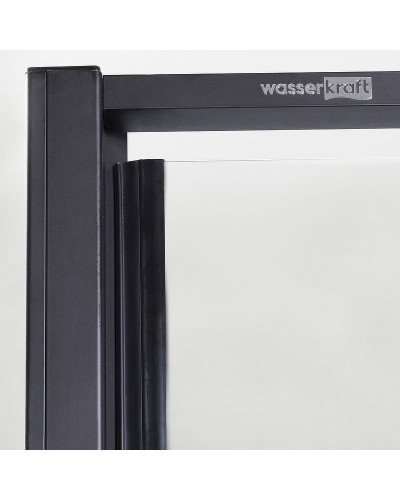 Душевой уголок WasserKRAFT Elbe 100x100 74P19 профиль Черный матовый стекло прозрачное