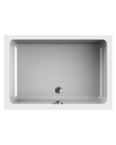 Душевой уголок Radomir Верчелли 119x81 L 1-03-1-1-0-0130 с поддоном профиль Белый стекло прозрачное