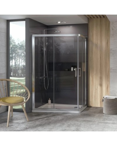 Душевой уголок 120x90 см Ravak 10° 0ZVG70U00Z1 сатин  прозрачное