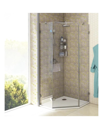 Душевой уголок 98х98 см Акватон Lax FES L 1AX023SSXX000 прозрачное
