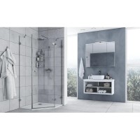 Душевой уголок 88х88 см Акватон Lax FES R 1AX022SSXX000 прозрачное