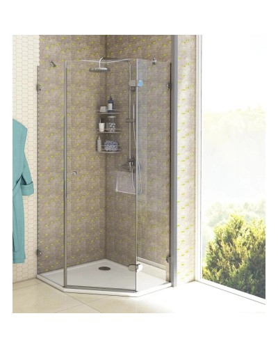 Душевой уголок 88х88 см Акватон Lax FES R 1AX022SSXX000 прозрачное