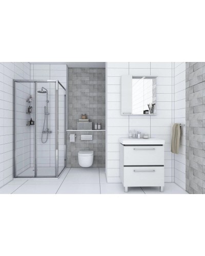 Душевой уголок 100х100 см Акватон Prima 1AX013SSXX000 прозрачное