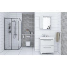 Душевой уголок 80х80 см Акватон Prima 1AX011SSXX000 прозрачное