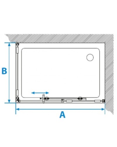 Душевой уголок 120х80 см Акватон Ritsa R 1AX002SSXX000 прозрачное