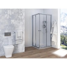 Душевой уголок 80Х80 см Акватон Ritsa 1AX008SSXX000 прозрачное