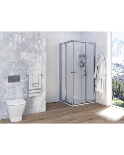 Душевой уголок 80Х80 см Акватон Ritsa 1AX008SSXX000 прозрачное
