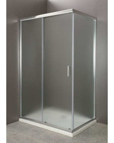 Душевой уголок BelBagno Uno 120х100 UNO-AH-1-120/100-M-Cr профиль Хром стекло матовое