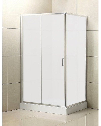 Душевой уголок BelBagno Unique 135х100 UNIQUE-AH-1-120/135-100-M-Cr профиль Хром стекло матовое