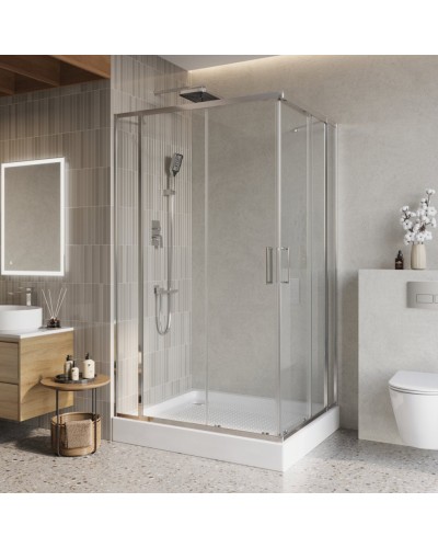 Душевой уголок BelBagno LUCE-AH-22-145/120-C-Cr