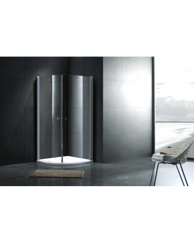 Душевой уголок 80x80 см Gemy New Rockcoco S03062B прозрачное