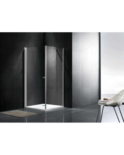 Душевой уголок 80х80 см Gemy New Rockcoco S03151C прозрачное