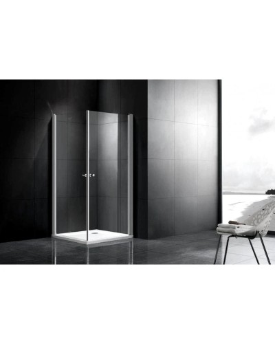 Душевой уголок 80х80 см Gemy New Rockcoco S03152C прозрачное