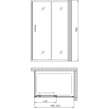 Душевой уголок 120х85 см Gemy Victoria S30191A-A85 прозрачное