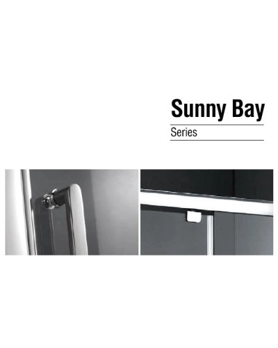 Душевой уголок 110х70 см Gemy Sunny Bay S28191C-A70 прозрачное