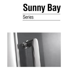 Душевой уголок 90х100 см Gemy Sunny Bay S28170-A100 прозрачное