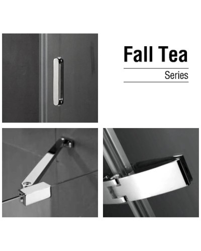 Душевой уголок 80х80 см Gemy Fall Tea S29095 прозрачное