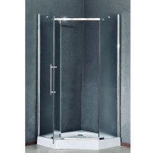 Душевой уголок Royal Bath TR 90х90 RB90TR-C-CH профиль Хром стекло рифленое