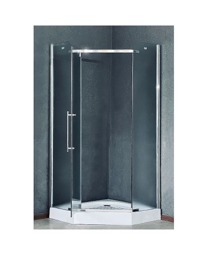 Душевой уголок Royal Bath TR 90х90 RB90TR-C-CH профиль Хром стекло рифленое