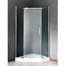 Душевой уголок Royal Bath TR 90х90 RB90TR-C-CH профиль Хром стекло рифленое