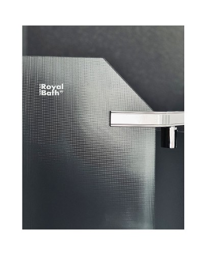 Душевой уголок Royal Bath TR 90х90 RB90TR-C-CH профиль Хром стекло рифленое