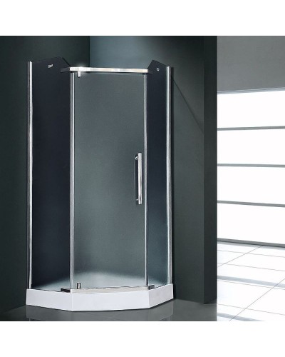 Душевой уголок Royal Bath TR 90х90 RB90TR-C-CH профиль Хром стекло рифленое