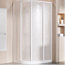 Душевой уголок Ravak Supernova SKCP4-90 90x90 3117O10211 профиль Белый витраж пластик Pearl