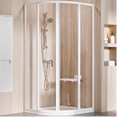 Душевой уголок Ravak Supernova SKCP4-90 90x90 3117O102Z1 профиль Белый стекло Transparent