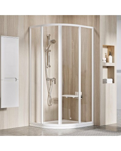 Душевой уголок Ravak Supernova SKCP4-90 90x90 3117O102Z1 профиль Белый стекло Transparent