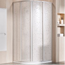 Душевой уголок Ravak Supernova SKCP4-90 90x90 3117OU0211 профиль Сатин витраж пластик Pearl