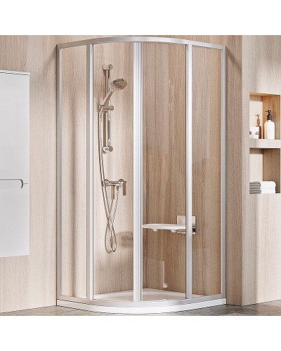 Душевой уголок Ravak Supernova SKCP4-90 90x90 3117OU02Z1 профиль Сатин стекло Transparent